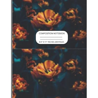 COMPOSITION NOTEBOOK < TROPICAL BOTANICAL LANDSCAPE 8.5" X 11" COLLEGE RULED