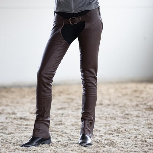 Chaps en cuir Blake Horze marron taille S pour cavalier