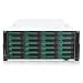 Rackchoice 4U 24bay Hotswap 12Gbps Swappable screwless 24 x 3.5/2.5 Chassis with sliidng Rail and SFF-8643 Minisas to SATA Cables with keylock Door