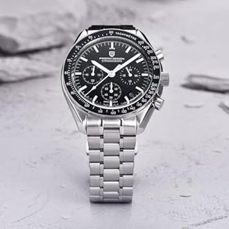 Pagani Design 1701 V3 Men's Chronograph Quartz Dial 40mm VK63 Movement Stainless Steel Mirror Sapphire Watch 100 Metre Water Resistant Sports Watch