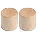 KAISH 2-Pack Wood Knobs Tele Style Flat Top Dome Knobs Guitar Bass Wood Knob Barrel Knobs Maple Wood