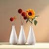 White Vases Home Decor Modern Ceramic Decorative Vases for Home Decor Flower Vases Centerpiece Minimalist Design Set of 3