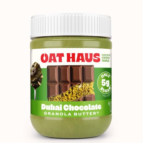 Oat Haus Dubai Chocolate Granola Butter | Peanut-free, Almond (Tree-Nut) Free, & School-Safe (Top 8 Allergen Free) | Sunflower Seed & Cookie Butter Alternative | 12 oz (1 Jar)