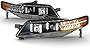 ACANII - For Black 2004-2008 Acura TL w/LED Signal DRL Tube Projector Headlights Headlamps Driver & Passenger Side