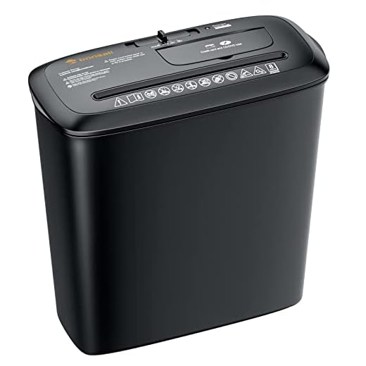 Bonsaii Paper Shredder for Home, 8-Sheet StripCut CD and Credit Card Paper Shredder for Home Office Use, Shredder Machine with Overheat Protection, 3.4 Gallons Wastebasket, Black (S120-C)