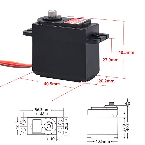 Jx Servo Pdi-5508Mg 6Kg Coreless Metal Gear Digital Servo Motor For Rc Car Robot Arm Helicopter Airplane Parts #TOP1