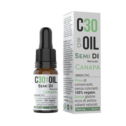 Carenzero® C30 BD OIL | Olio 30% | Olio di canapa full sprectrum e mct oil | Olio di CBD | 10ml gocce cbd - NO THC - Cbd Oil 30%