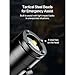 DJBNT Taclite Mini – The Ultimate Everyday Micro Tool, Led Magnetic Super Bright Tactical Flashlight, Keychain Flashlight with Hat Clip, Waterproof, 3 Brightness,3 Modes (Black*2)