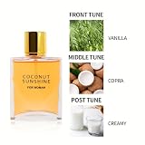 VANILLA COCONUT Parfüm, Langanhaltendes Vanille Parfüm für Haare & Körper, Reisegröße Bodyspray, Erfrischendes Körperspray für Frauen, Underlines Your Charm, Vanille Duftspray für Unterwegs