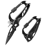 Multitool Carabiner Knife, Fathers Day Dad Gifts from Daughter, Wife, Won, Kids, Pocket Knife for...