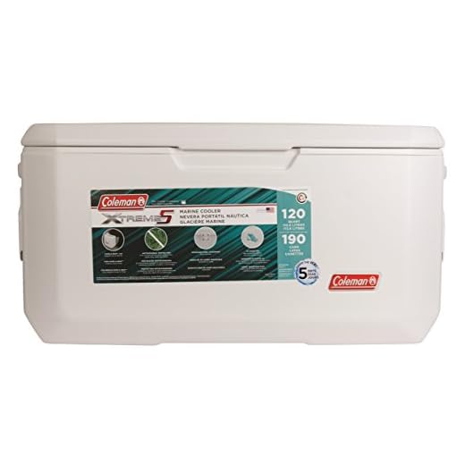 Coleman 120-Quart Xtreme 5 Marine Cooler Summer Family Escapade Coleman 120-Quart Xtreme 5 Marine Cooler Summer Family Escapade