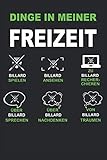 Billard Snooker Pool Billardkugel Queue Geschenk Notizbuch