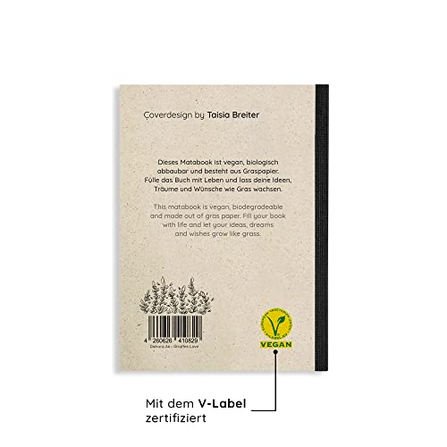 Matabooks, sustainable and vegan notebooks A6 made...
