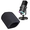 Fifine-AM8-Mic-Pop-Filter-Microphone-Cover-Compatible-with-Fifine-XLR-Dynamic-Microphone-Soundproofing-Noise-Reduction-Improving-Sound-Quality-Pop-Filter-for-Fifine-Mic-by-SUNMON Fifine AM8 Mic Pop Filter - Microphone Cover Compatible with Fifine XLR Dynamic Microphone, Soundproofing Noise Reduction, Improving Sound Quality, Pop Filter for Fifine Mic by SUNMON