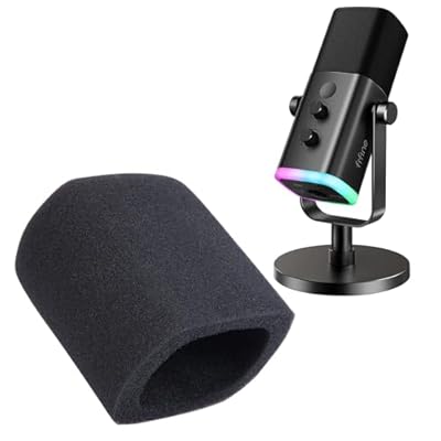 Fifine AM8 Mic Pop Filter - Microphone Cover Compatible with Fifine XLR Dynamic Microphone, Soundproofing Noise Reduction, Improving Sound Quality, Pop Filter for Fifine Mic by SUNMON