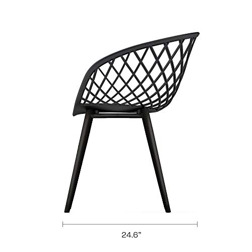 Jamesdar Kurv Dining Chair, Set Of 2, Black #TOP7