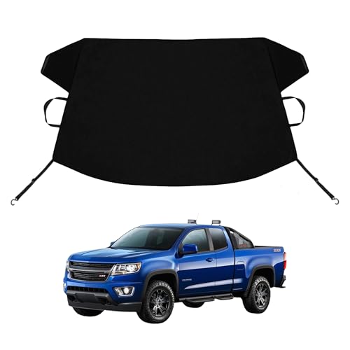 Image of Colorado Custom Windshield Cover for Ice and Snow for Che-vy Colorado Windshield Snow Cover 600D Shade Blocks Winter Frost Hail Protector Car Accessories