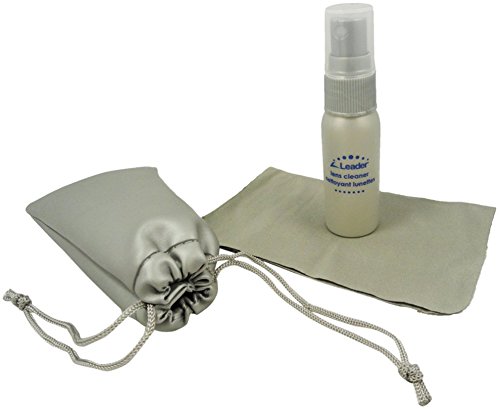 LEADER Travel Purse Eyeglass Goggles Lens Cleaner Pump Spray 1oz 30ml Cloth