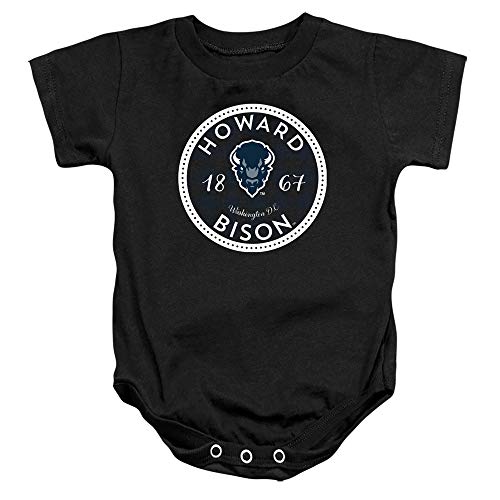 Image of Howard University Official Plaid Badge Unisex Infant Snap Suit for Baby
