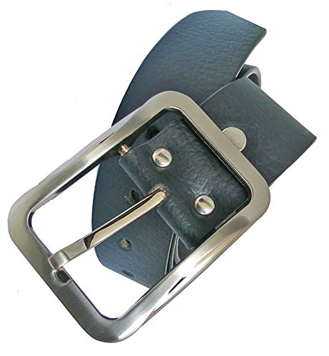 Sunshopping Men's Black Formal Leather Belt (AFEE-H)