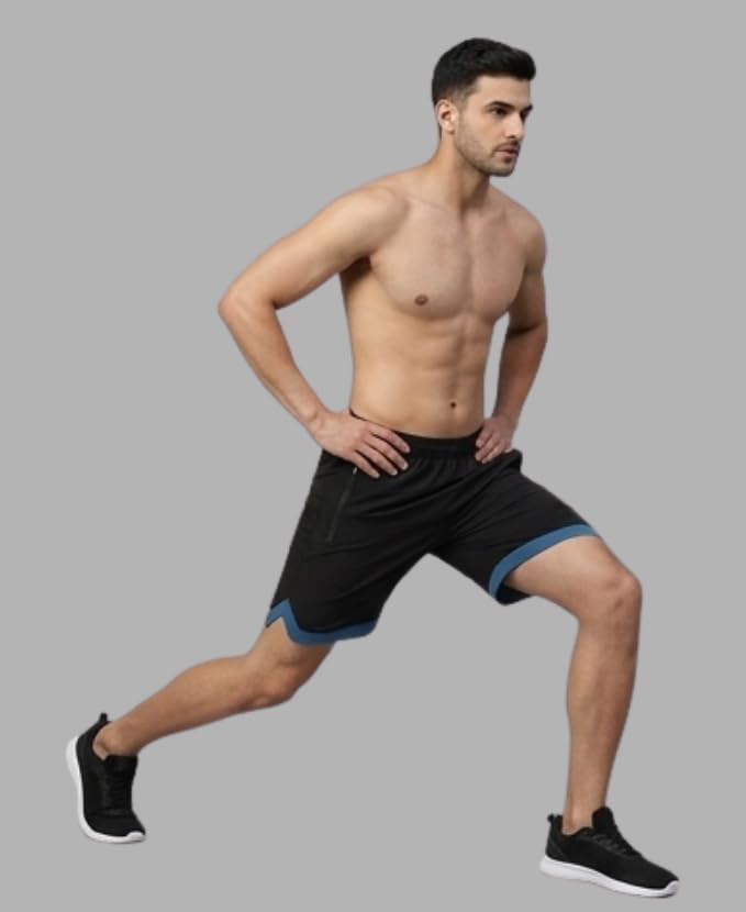 Image of Men's Running Shorts Lightweight Sports Shorts with Zipper Pockets Quick Dry Gym, Running & Workout Shorts