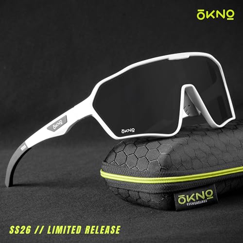 Image of Eyewearlabs OKNO | Polarized Sports Over-Sized Unilens Wrap-Around Branded Stylish Sunglasses For Men & Women | 100% UV Protection Shades | Cricket Sports Cycling Driving Trekking & More | TRBL