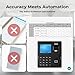 ANVIZ Time Clocks for Employees Small Business - Forever Free Cloud Software - W1 Pro Fingerprint Biometric Clock in and Out Attendance Machine, Black