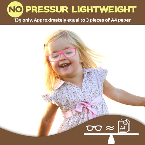 Image of Bluelight Kids Glasses, Unbreakable TR90 Frame for New Year Gifts - 360 Flexible, Lightweight & Safe Eyeglasses