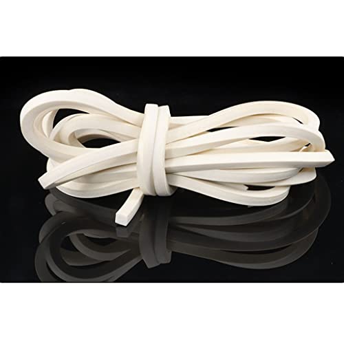 Silicone Foamed Square Sealing Strips, 3×3mm- 25×25mm White Closed-cell Sponge Sliver for Sealing Of Home Doors and Windows, 1pcs(20mmx20mm 1M)