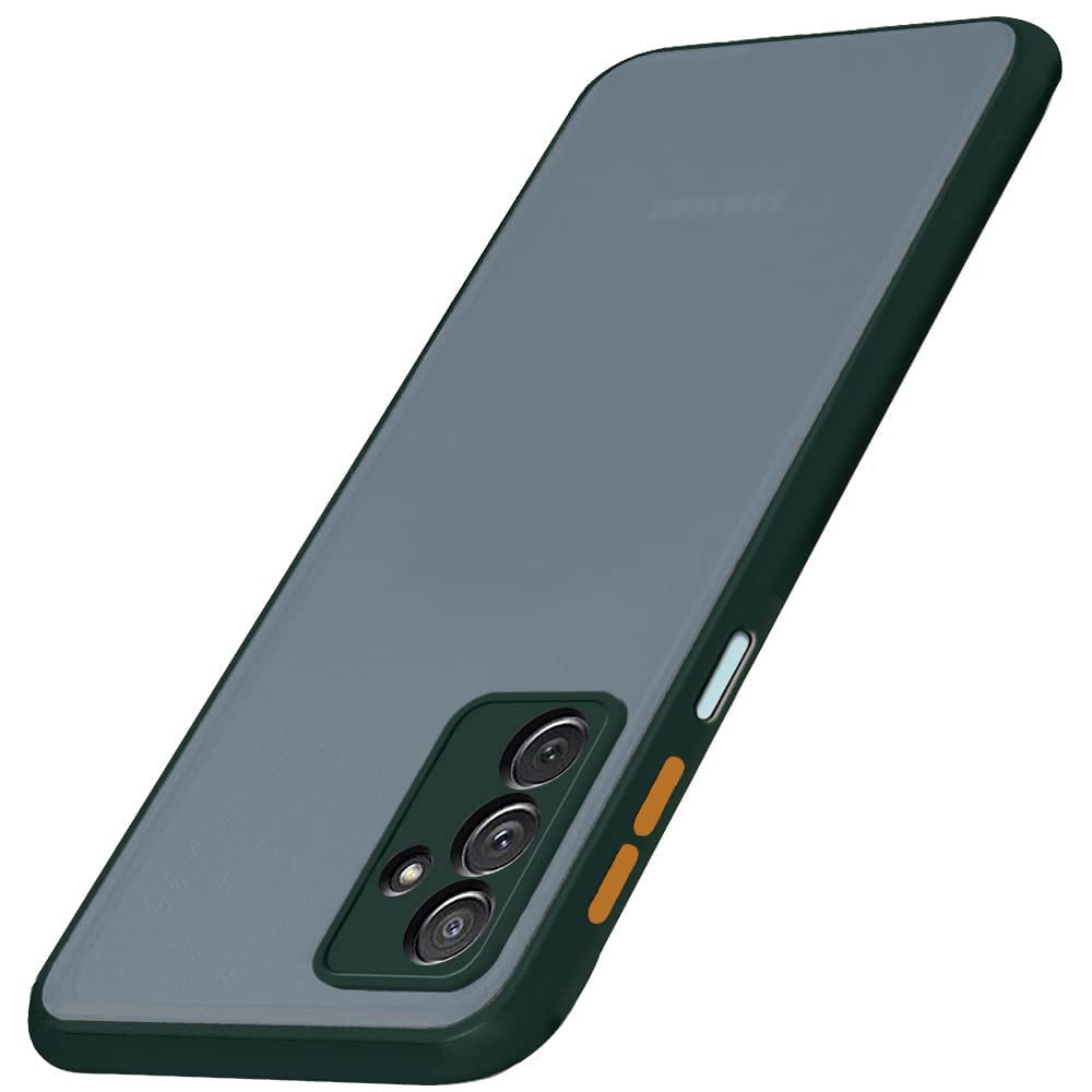 TheGiftKart Translucent Hybrid Back Case Cover for Samsung Galaxy F23 5G | Smoked Matte Back | 360 Degree Protection | Protective Hard Back Case Cover for Samsung F23 5G (PC & TPU, Green Bumper) (B0B5MVMQ2B) Amazon Price History, Amazon Price Tracker