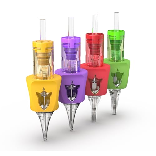 Image of Wormhole Tattoo Cartridge Needles Rocket 50pcs Assorted Tattoo Needle Cartridges Mixed 3RL 7RL 7RS 9RM 9M1 Round Liner Shader Magnum Round Magnum Disposable Finger Ledge Tattoo Needles Cartridge