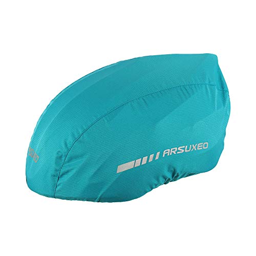 Capa de chuva, Andoer Capa impermeável para capacete de bicicleta com faixa reflexiva Capacete para