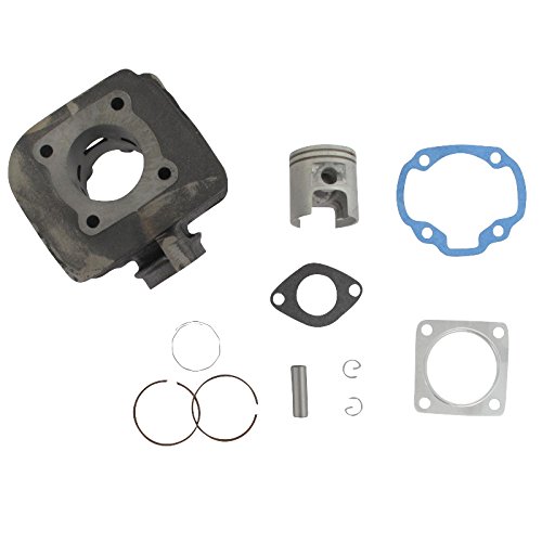 Qualità testata Xfight-Parts Kit cilindro in ghisa grigia D = 41 mm, completo di pistone pistone 10 mm con guarnizioni 2 tempi, 50 ccm, motore Morini TGB41 MM per motore Italjet Formula 50 AC Morini