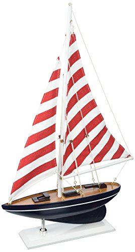 Hampton Nautical sailboat17-105 Wooden Nautical Delight sailboat17-105 Sailboat 17" - Sailboat Decoration - Nautical Decor - Sailing Ship sailboat17-105