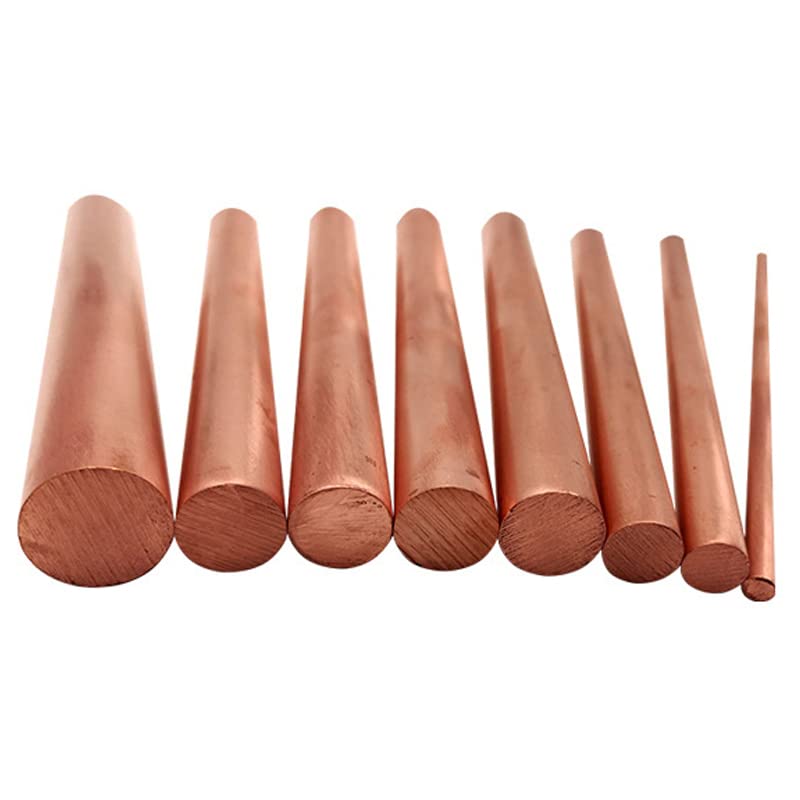 High Purity Copper Rod Copper Column Copper Solid Cylindrical Copper Metal Rod (5.0mm-100mm(10), 1)