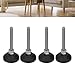 Fafeicy Leveling Mounts, 4pcs Adjustable Furniture Leveling Feet with 50mm Height M6 Thread, 30mm Round Base, for Furniture Machine Tools Office Home