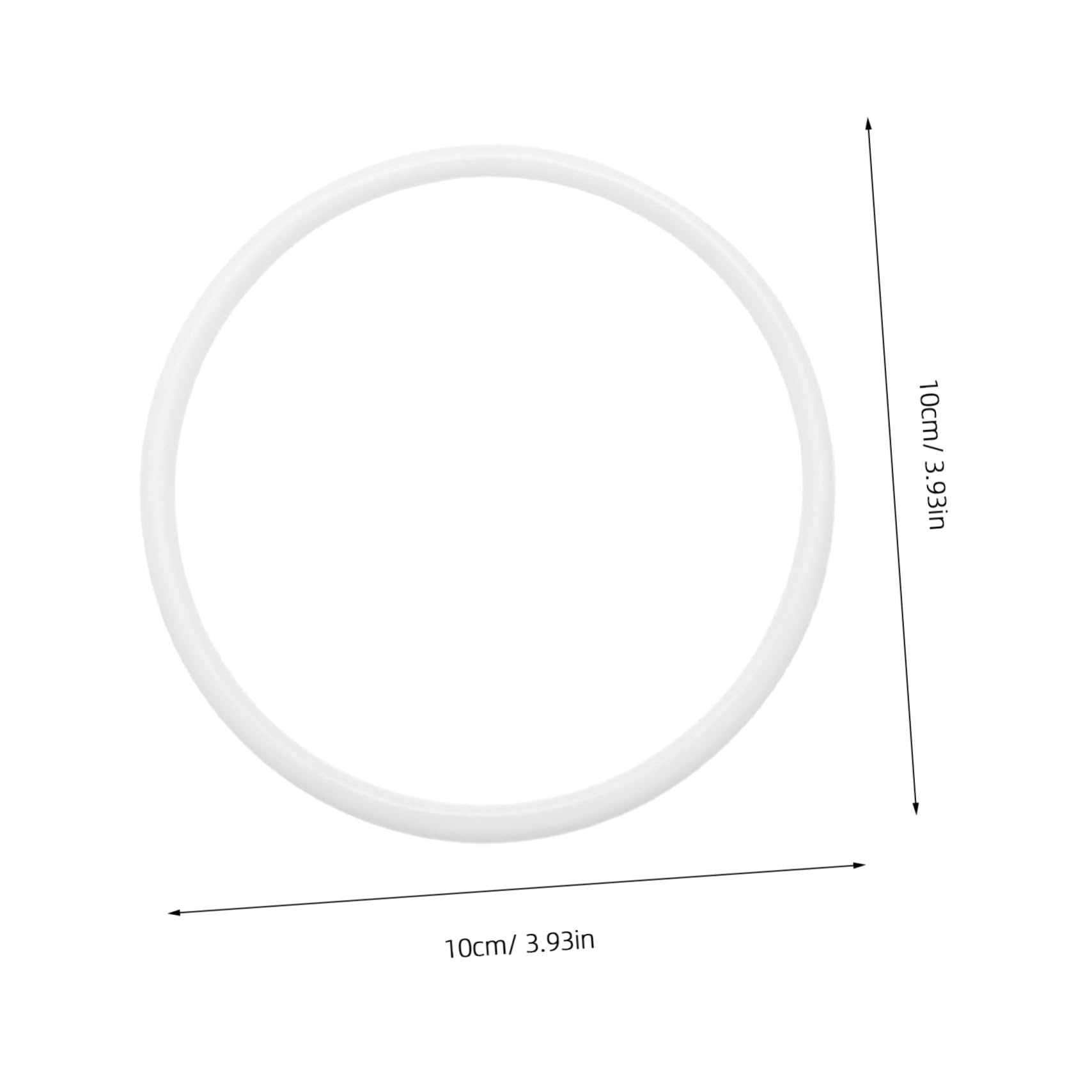 Wystrój Domu Plastikowe 30szt Makrama Hoops Białe Obręcze Do Rękodzieła Na Wianek Dream Catcher I Do Powieszenia Na Ścianie