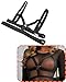 NewBull Women's Sexy Strappy Lingerie Set Hollow Out Harness Bra and Garter Belt Set Wide Straps Elastic Gothic Underwear Push-up Bras Bandage Suspenders + G-string Black