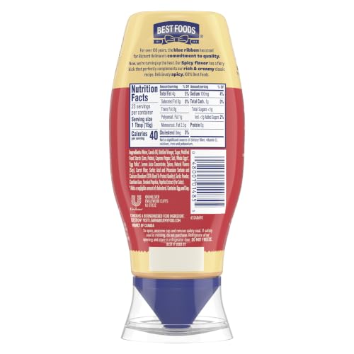Image of Best Foods Spicy Mayonnaise Spicy For a Rich, Creamy Condiment Made with Real Chili Peppers 11.5 Fl Oz (Pack of 12)