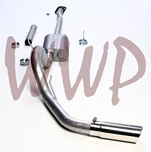 Performance 3" CatBack Exhaust Muffler Kit System Polished Tip Compatible With 2009-2014 Ford F150 4.6L, 5.0L & 5.4L V8 Pickup Truck