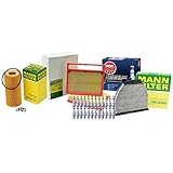 Mann Engine Oil Carbon Cabin Air Filters NGK 24 Iridium Spark Plugs Kit For Mercedes-Benz R231 SL65