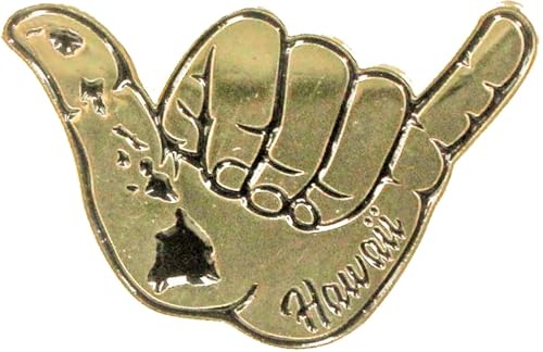 Image of Hawaii Lapel or Hat Pin Shaka Island Chain