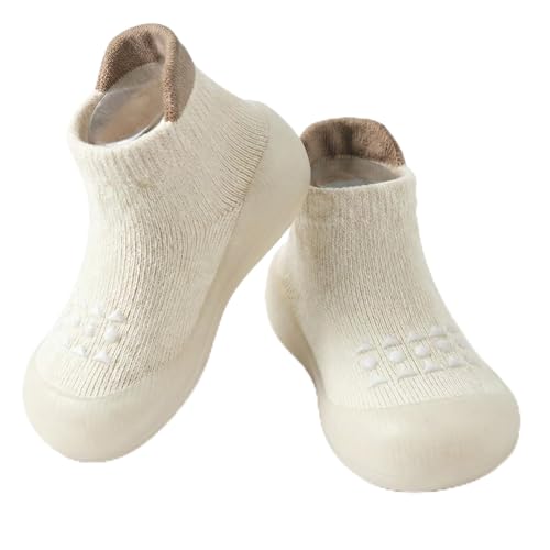 Image of Hstyle Baby Sock Shoes Toddler Boys Walking Shoes Infant Slippers Sneakers | Non-Slip,Soft Rubber Sole,Lightweight,1st Birthday Gifts for Baby Boys Girls