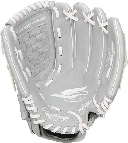 Image of Rawlings Sure Catch Series Fastpitch Softball Glove, Teal /Grey /White, Right Hand Throw, 11.5 inch (SCSB115M-6 /0)
