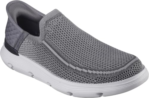 Skechers - Mens Garza - Brent Slip On Shoes, Color Charcoal, Size: 8.5 M US