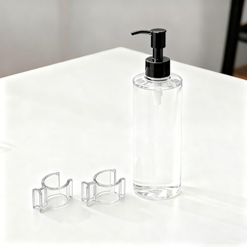 10 Pcs Leakproof Cosmetic Dispenser Pump Lock Clip,Clamp for Lotion Shampoo Cleansing Oil Bottles,Medium Size PP Plastic Leak Locks,Travel & Camping Friendly Accessory (10Pcs Transparent) - Thumbnail 7
