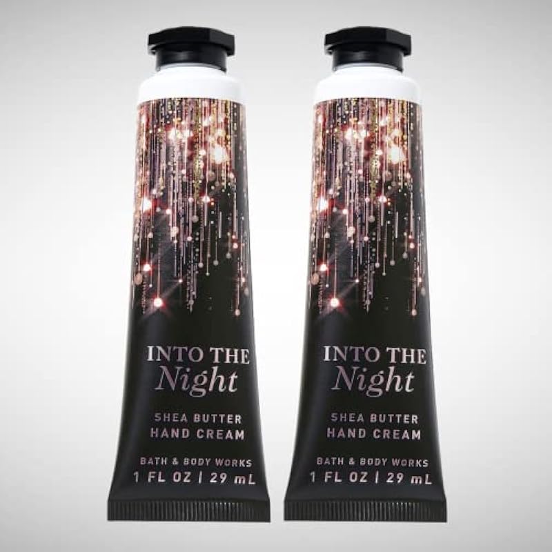 Bath & Body Works Into The Night Hyaluronic Acid Hydrating Hand and Body Cream 1.0 Fluid Ounce, 2-Pack (Into The Night) 상세이미지 2