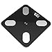 BINGFANG-W Discs Waage Personenwaage, digitale Körperfettwaage, Intelligente Waage, Boden Elektronischer LCD intelligent Bluetooth App? Waage, Body Composition Analyzer, 180Kg, Schwarz Abrasive