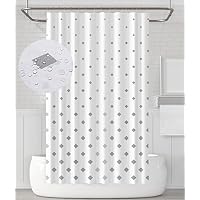 Rideau De Douche Star Wars Fond Noir - 180x180cm - Polyester Résistant Moisissure - 12 Crochets Inclus - Impressions 3D