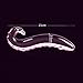 Glass Dildo Dilddo for Women Crystal Masturbator for Moman Glass Pleasure Wand S-shaped Design for G-spot Stimulation